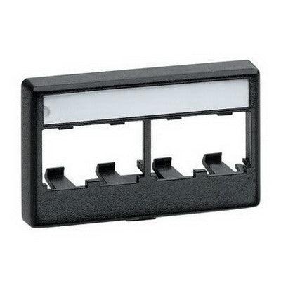 Panduit Cffpl4Iw Wall Plate/Switch Cover Black