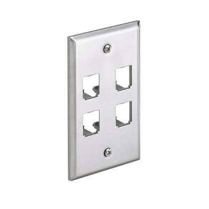 Panduit Cfp4Sy Wall Plate/Switch Cover Stainless Steel