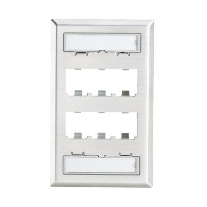 Panduit Cfpl6Sy Wall Plate/Switch Cover Stainless Steel