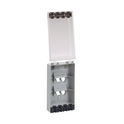 Panduit Cfpwr4Cl Outlet Box Grey, White