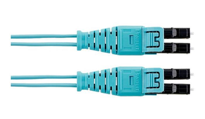 Panduit Fx2Erq1Q1Snm8.5 Fibre Optic Cable 8.5 M Lc Ofnr Om3 Aqua Colour