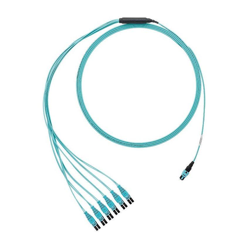 Panduit Fx8Rl7Nqsvnm001 Fibre Optic Cable 1 M Panmpo 8X Lc Om3 Aqua Colour