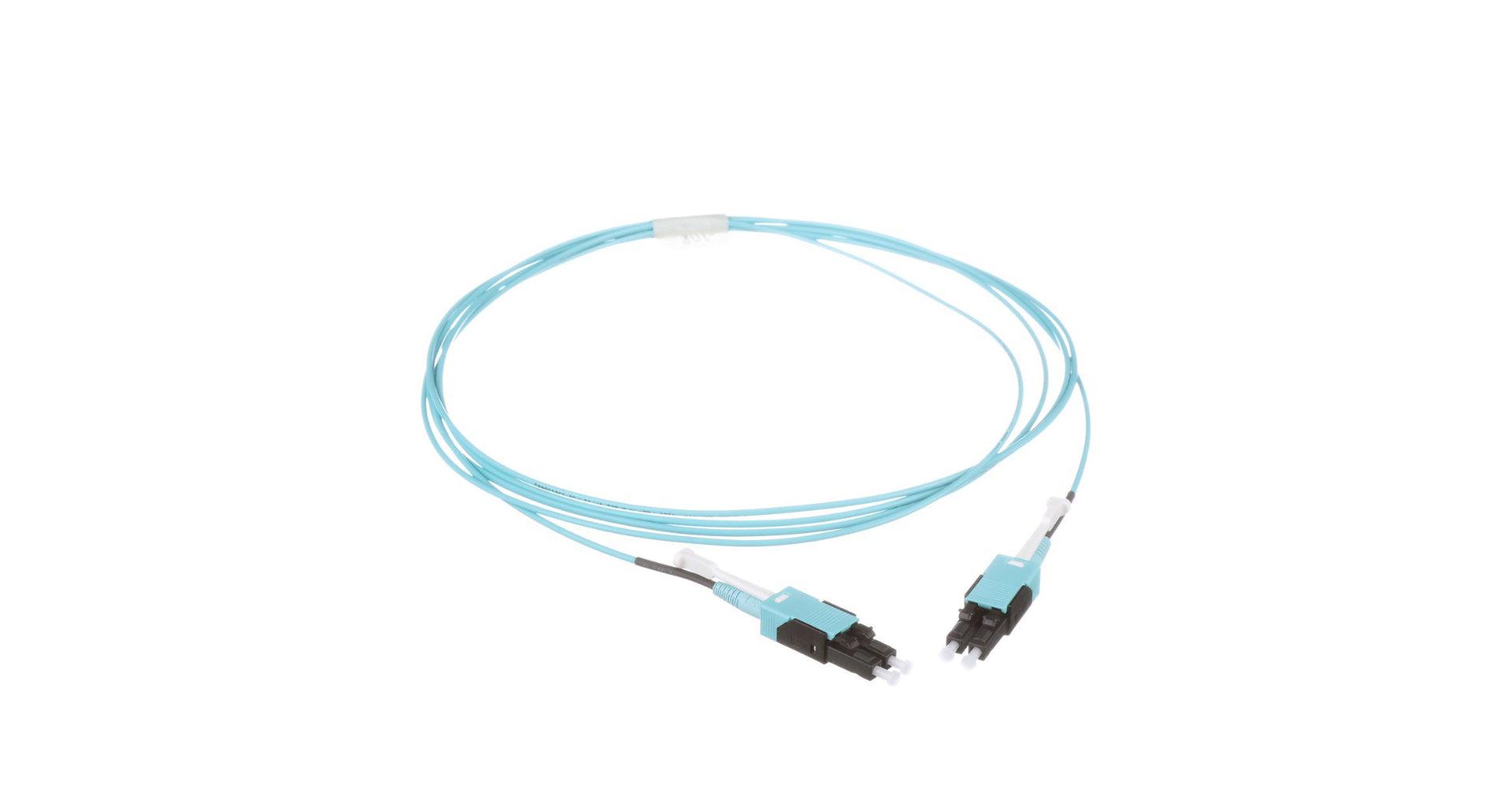 Panduit Fz2Rlununonm012 Fibre Optic Cable 12 M Lc Om4 Aqua Colour