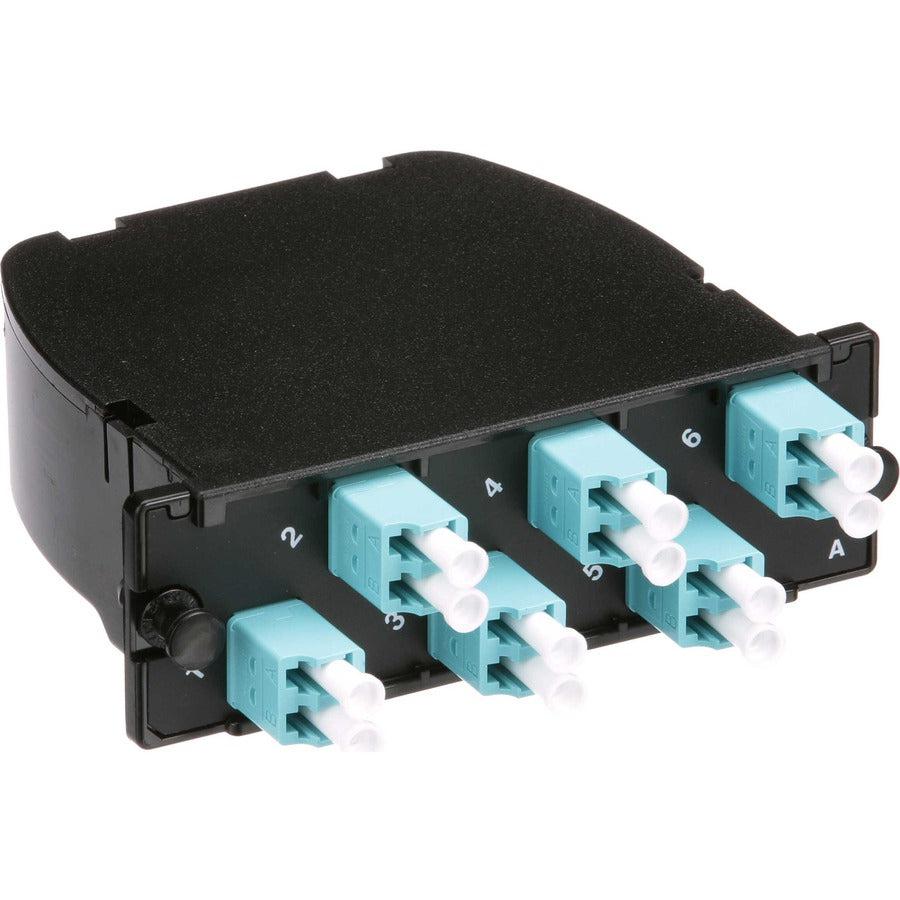Panduit Fc2Xn-12-10U Fibre Optic Adapter Lc/Mpo 1 Pc(S) Aqua Colour, Black