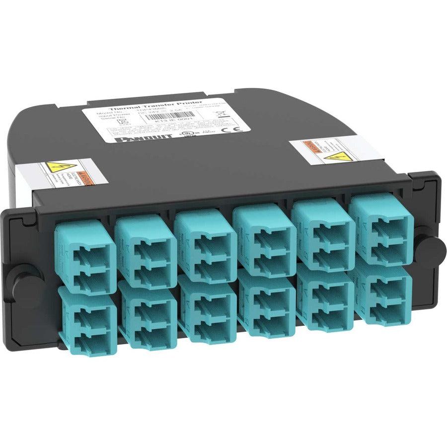 Panduit Fc2Za-24-10U Fibre Optic Adapter Lc/Mpo Aqua Colour, Black