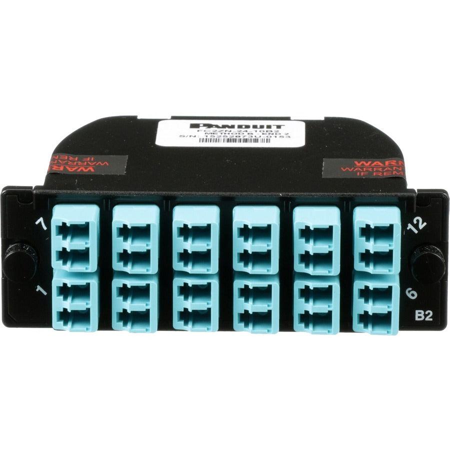 Panduit Fc2Zn-24-10B2 Fibre Optic Adapter Lc/Mpo 1 Pc(S) Aqua Colour, Black