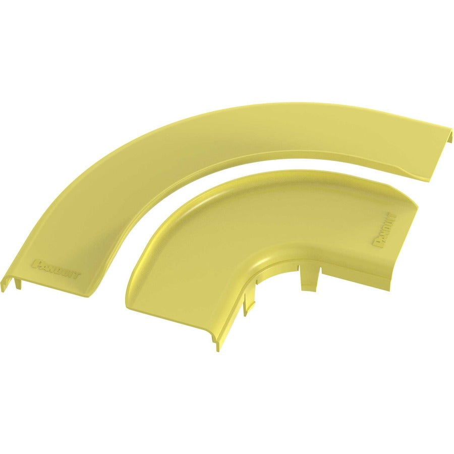 Panduit FiberRunner® Split Cover, Horizontal Right-Angle, 6x4, Yellow FRRASC6LYL