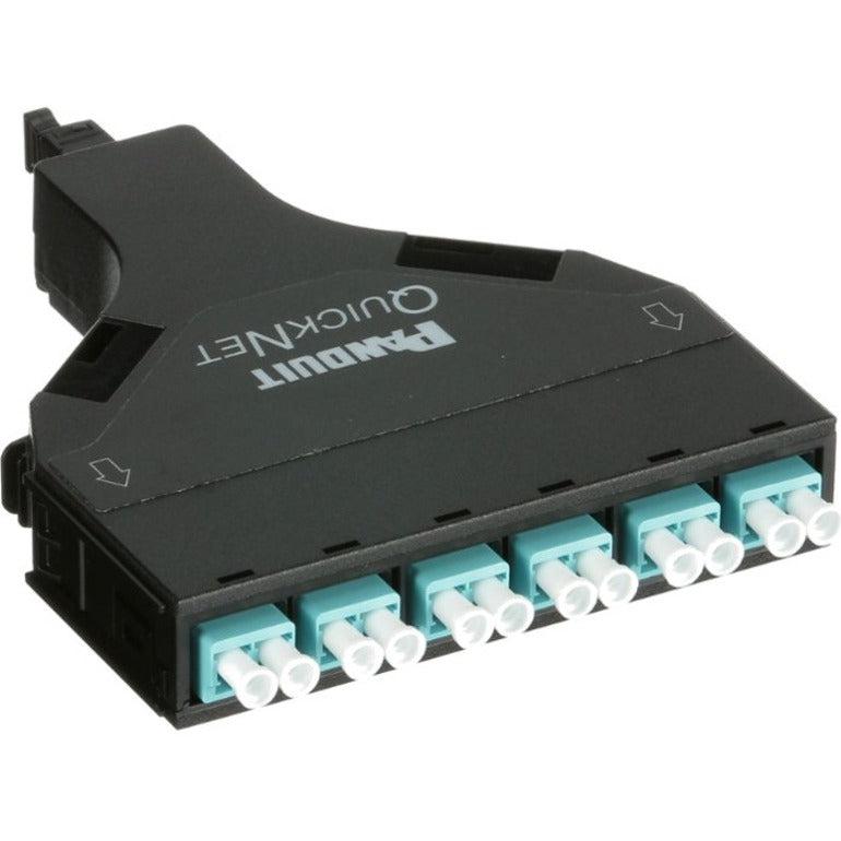 Panduit Fqzo-12-10Af Fibre Optic Adapter Lc 1 Pc(S) Black, Cyan