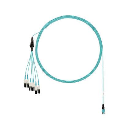 Panduit Om3 Mpo/Lc, 8Ft Fibre Optic Cable 2.44 M Mpo/Mtp Blue