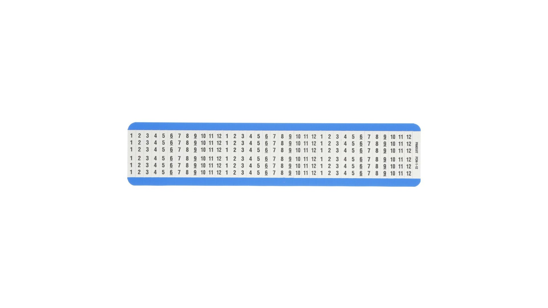 Panduit Pcm-1-12 Cable Marker Black, White Vinyl 235.9 Mm