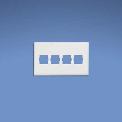 Panduit T70L4Iw Wall Plate/Switch Cover White