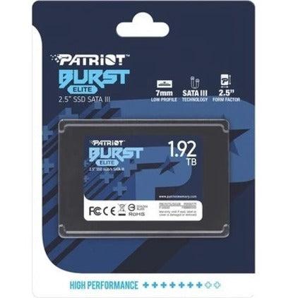 Patriot Burst Elite 2.5" 1.92Tb Sata Iii Internal Solid State Drive (Ssd) Pbe192Ts25Ssdr
