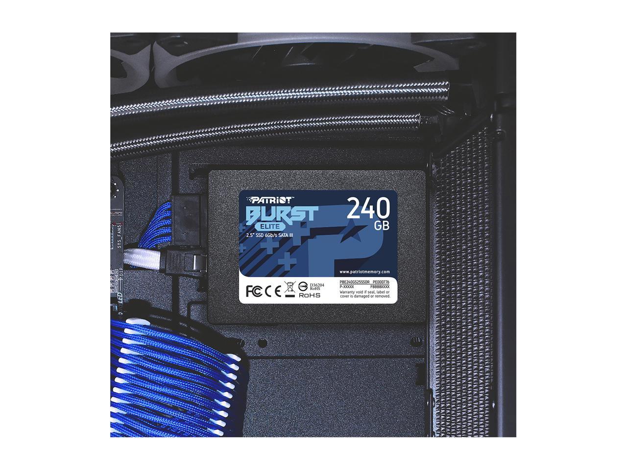 Patriot Burst Elite 2.5" 240Gb Sata Iii Internal Solid State Drive (Ssd) Pbe240Gs25Ssdr