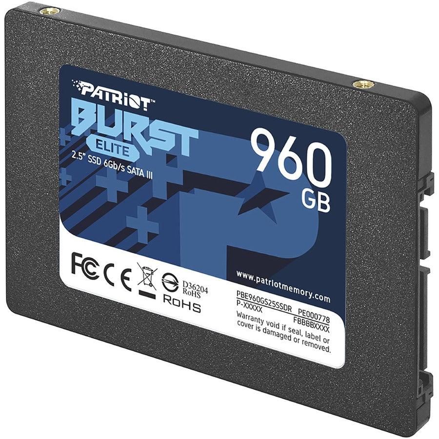 Patriot Burst Elite 2.5" 960Gb Sata Iii Internal Solid State Drive (Ssd) Pbe960Gs25Ssdr