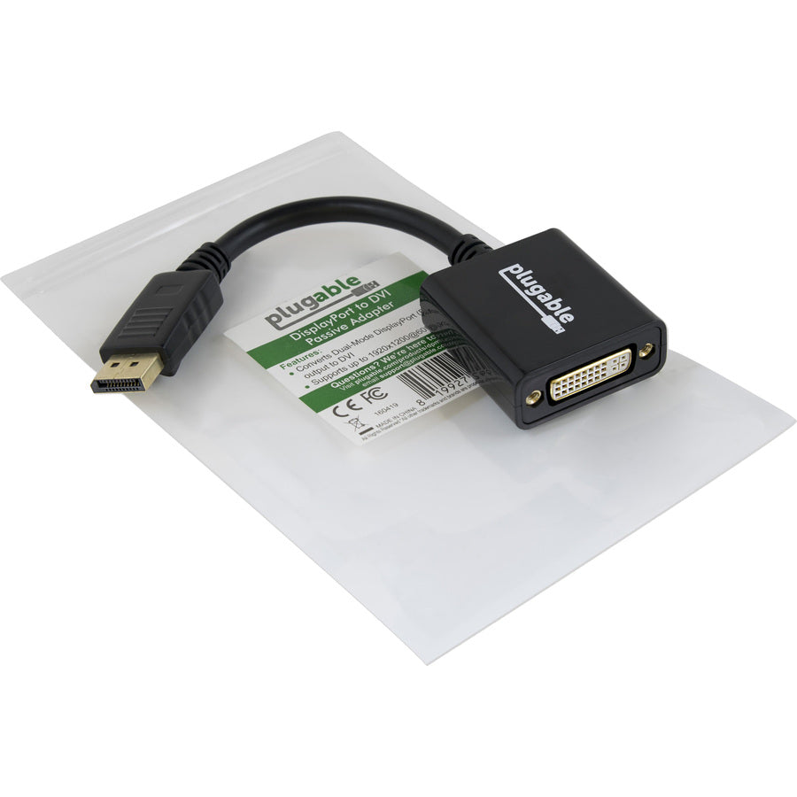 Plugable DisplayPort to DVI Adapter DPM-DVIF