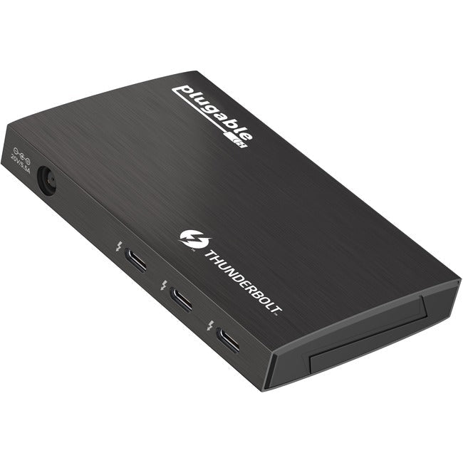 Plugable Thunderbolt 4 Hub, 4-in-1 Pure USB-C Design, Includes USB-C to 4K HDMI Adapter, Laptop Charging TBT4-HUB3C