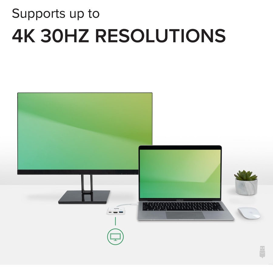 Plugable USB C Mini Dock with HDMI, USB 3.0 and Pass-Through Charging Compatible with 2018 iPad Pro, 2018 MacBook Air, Dell XPS 1315, Thunderbolt 3 and More USBC-MD101