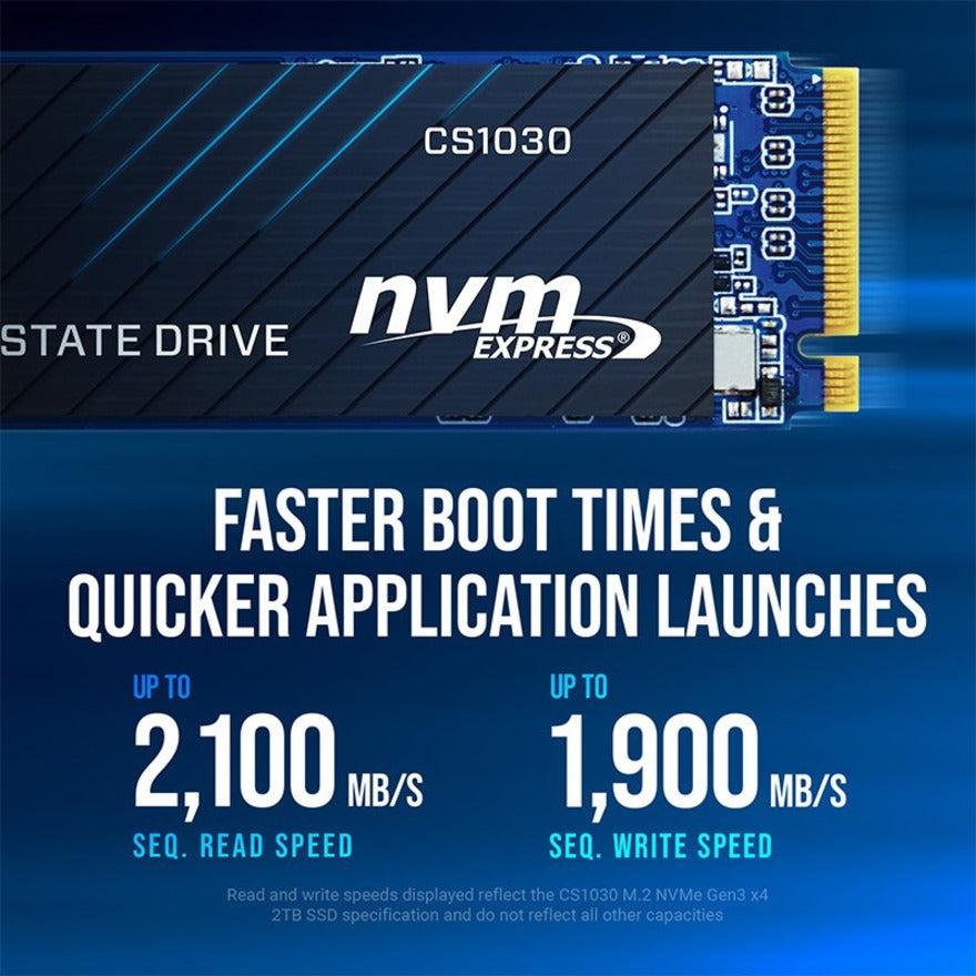 Pny Cs1030 M.2 2280 1Tb Pci-Express 3.0 X4, Nvme 1.3 3D Nand Internal Solid State Drive (Ssd) M280Cs1030-1Tb-Rb