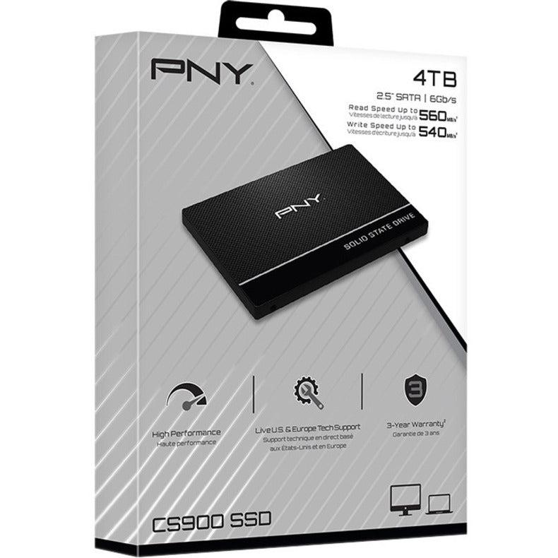 Pny Cs900 2.5" 4Tb Sata Iii 3D Nand Internal Solid State Drive (Ssd) Ssd7Cs900-4Tb-Rb