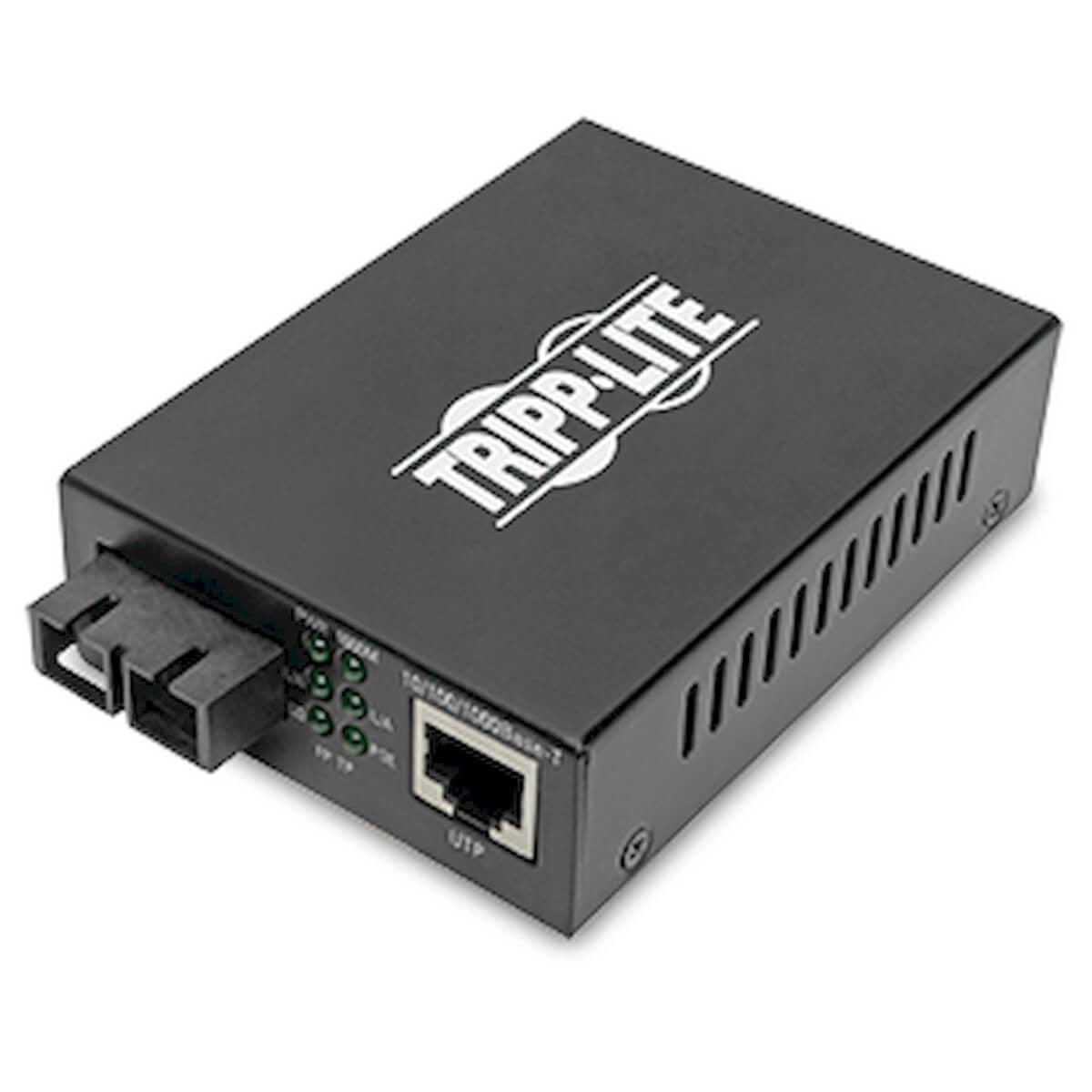 PoE+ Fiber to Ethernet Media Converter - Multimode SC 550M | TecISoft N785-P01-SC-MM1