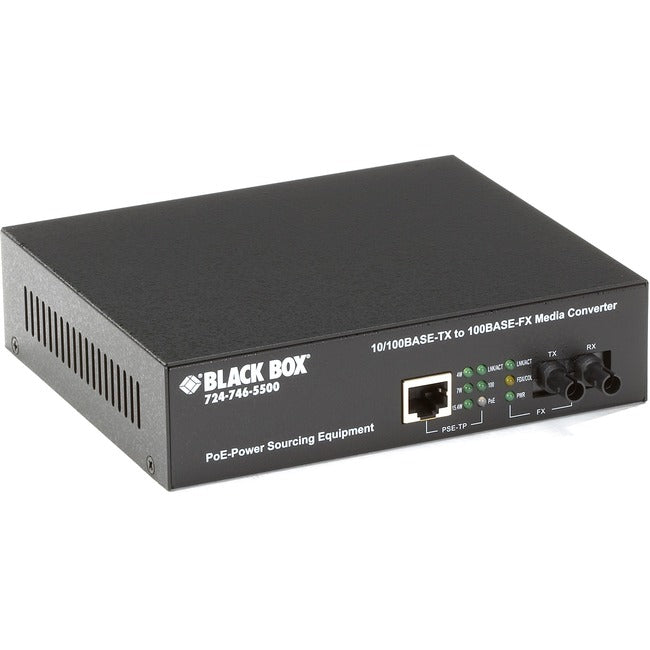 PoE Media Converter Fast Ethernet 100-Mbps - Multimode Fiber Power Over Ethernet | Tecisoft LPM601A