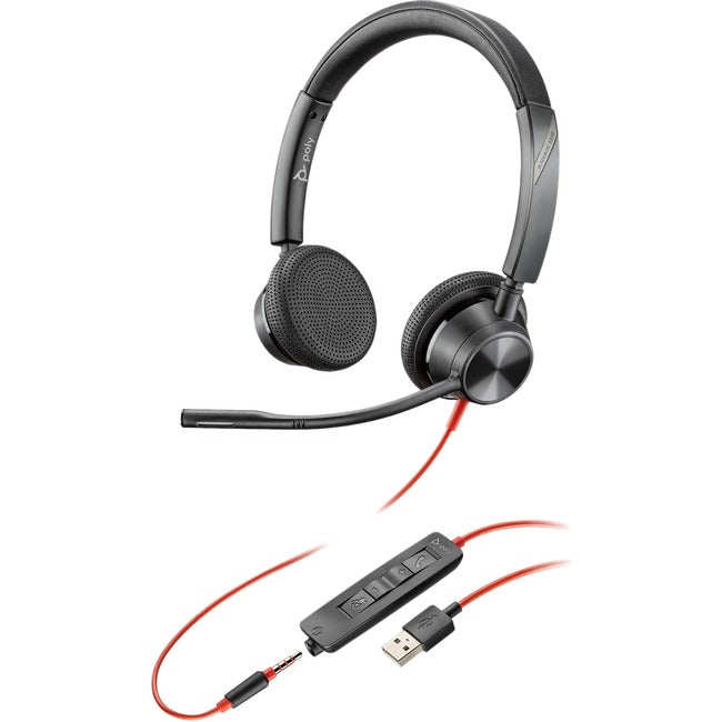 Poly Blackwire 3325 USB-A Headset TAA 214016-101
