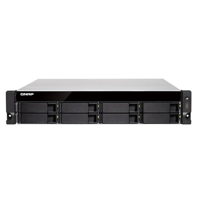 Qnap Ts-883Xu-Rp-E2124-8G-Us Intel Xeon E-2124 3.3Ghz/ 8Gb Ddr4/ 6Gbe/ 8Sata/ Usb3.1/ 8-Bay 2U Rackmount Nas For Enterprise