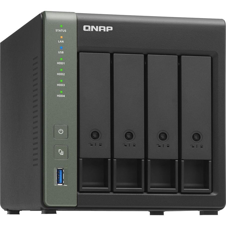 Qnap Ts-431X3-4G-Us Annapurnalabs Al314 4-Core 1.7Ghz 4Gb Ddr3 4-Bay Nas W/ Built-In 10Gbe Sfp+ And 2.5Gbe Rj45 Ports For Smb