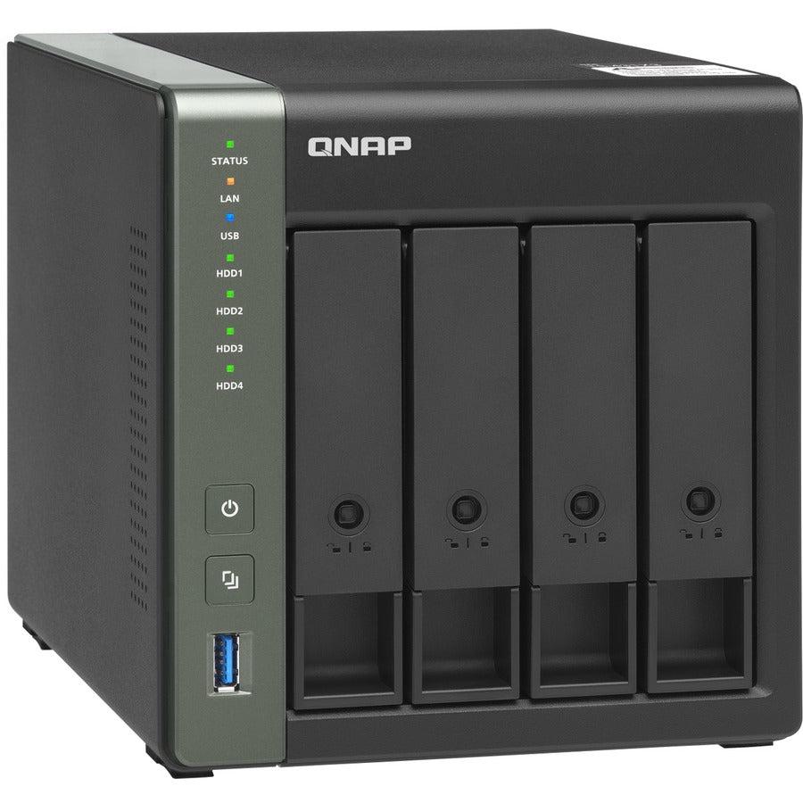 Qnap Ts-431X3-4G-Us Annapurnalabs Al314 4-Core 1.7Ghz 4Gb Ddr3 4-Bay Nas W/ Built-In 10Gbe Sfp+ And 2.5Gbe Rj45 Ports For Smb