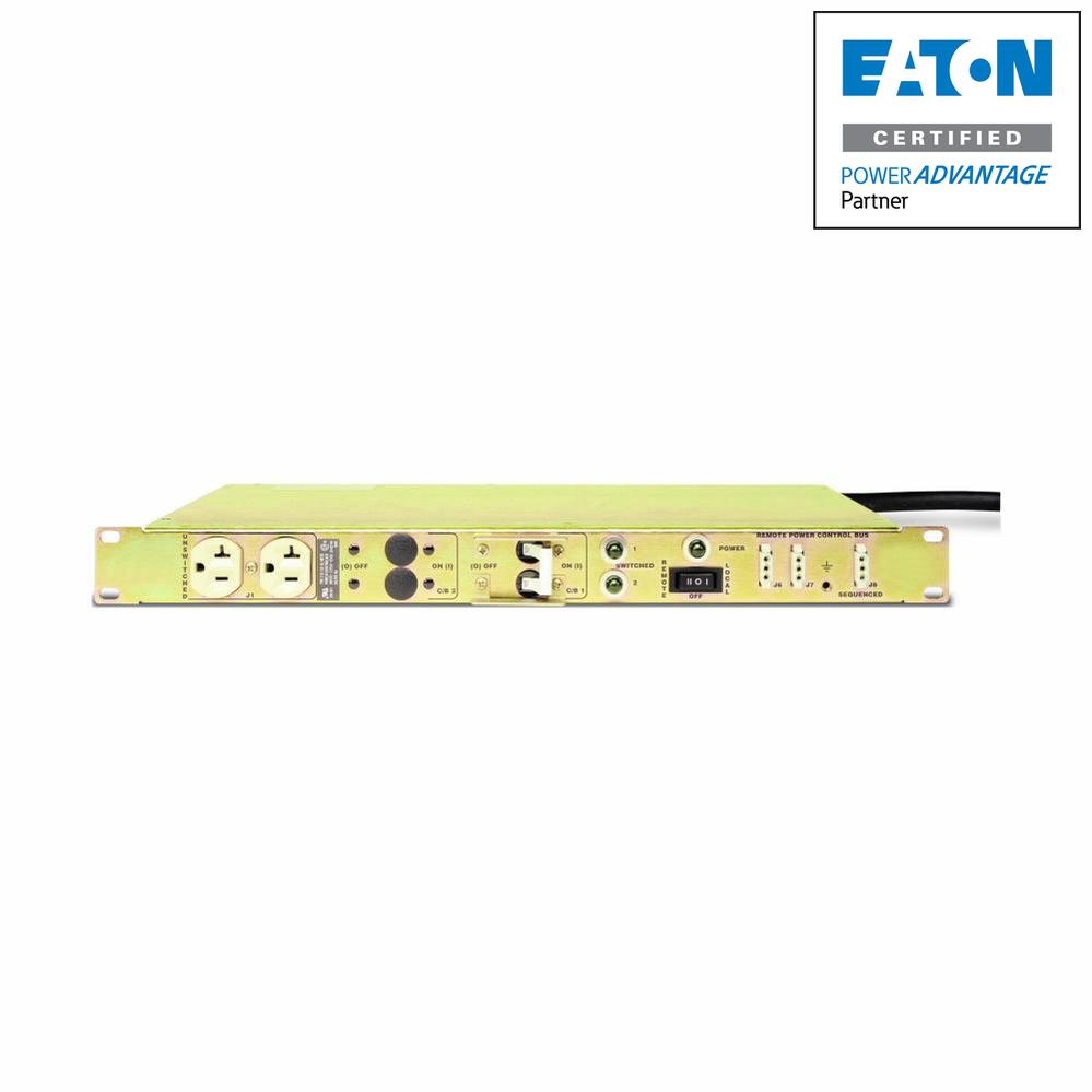 REPO Rack PDU - 1U Emergency Power Off Distribution Unit | Eaton TPC115-10A2-LTR
