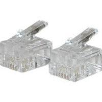RJ11 Modular Plug for Solid Cable - Professional Phone System Connectors | Tecisoft 27562