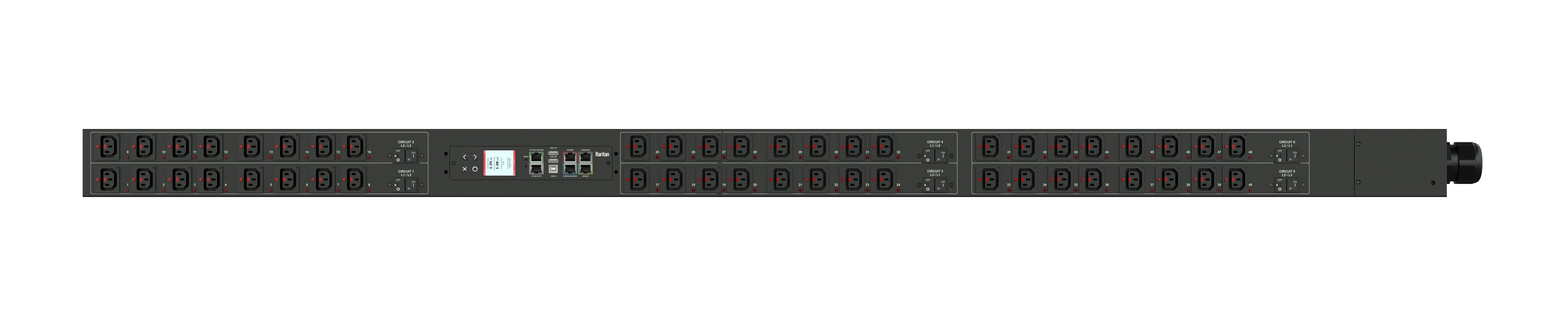 Rack PDU Monitored Switched 17.3kVA - Raritan PX3-5765V-E2V2 0U Vertical | TechSoft