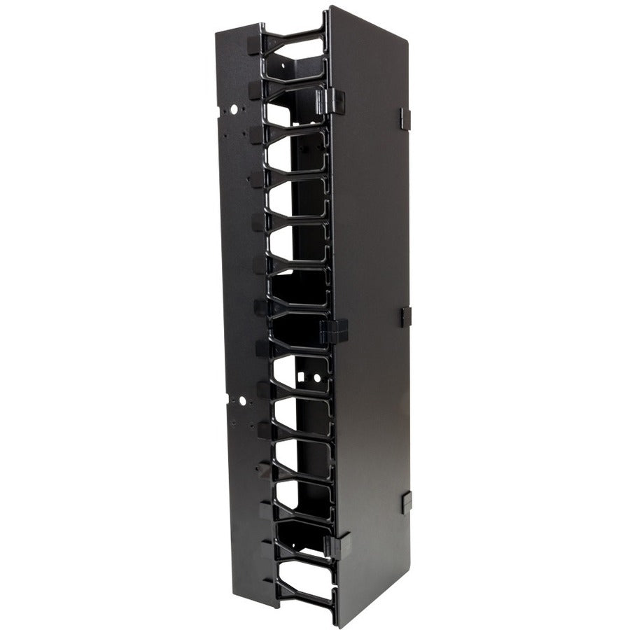 Rack Solutions 42U Vertical Plastic Cable Duct with Cover (Button Mount) 180-5257