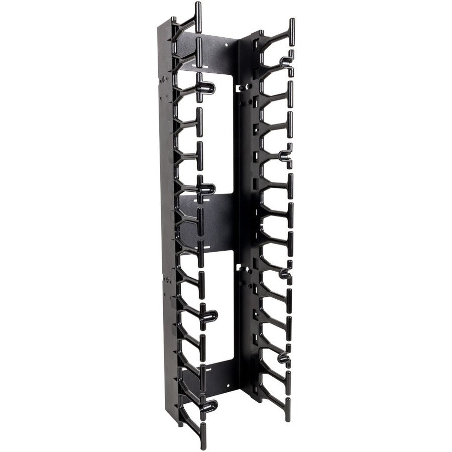 Rack Solutions 42U Vertical Plastic Cable Duct with Cover (Button Mount) 180-5257