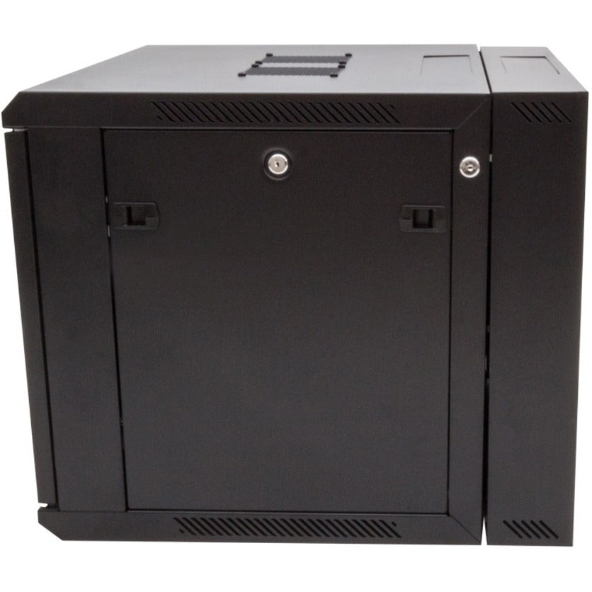 Rack Solutions 9U Swing Out Wall Mount Cabinet 600mmW x 600mmD with Glass Door 185-4764