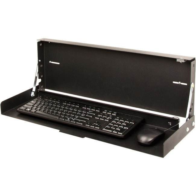 Rack Solutions Wall Mount For Keyboard - Black Powder Coat - Taa Compliant