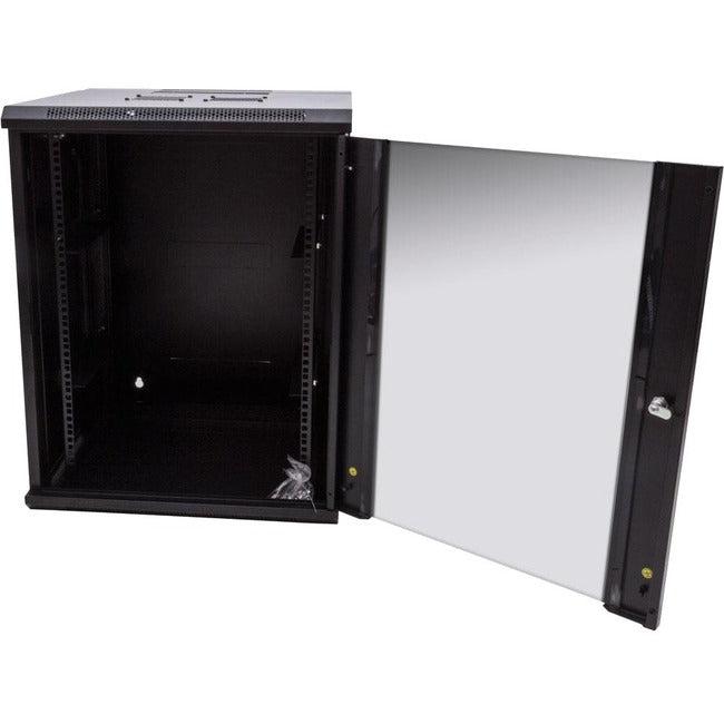RackSolutions 9U-15U Swing Out Wall Mount Cabinet - Double Section Network Equipment Rack | 185-4765