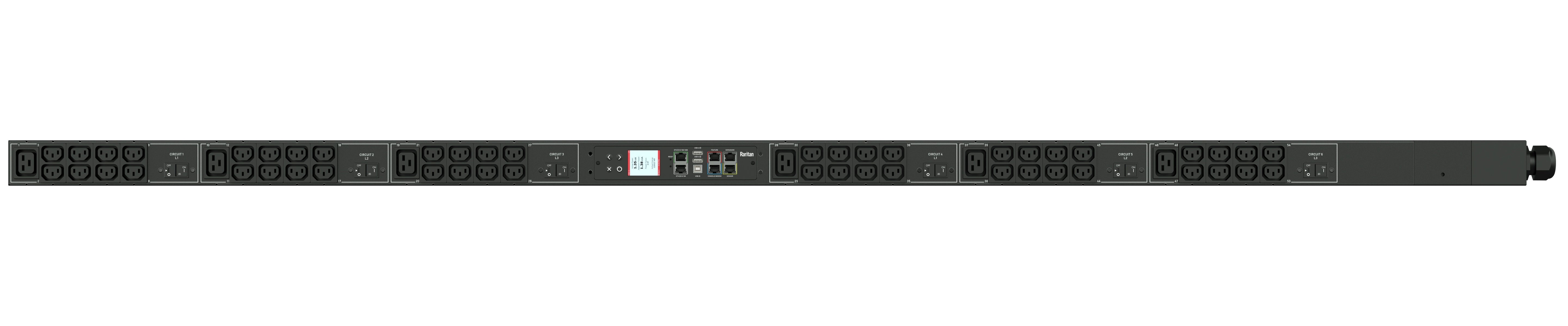 Raritan Px3-1040U-V2 Power Distribution Unit (Pdu) 54 Ac Outlet(S) 0U Black