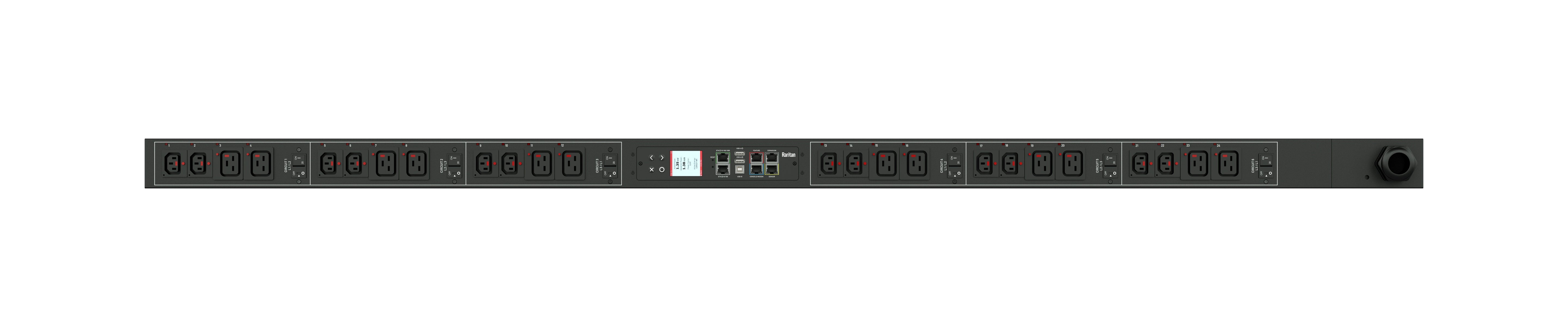 Raritan Px3-4547-E2N3V2 Power Distribution Unit (Pdu) 24 Ac Outlet(S) 0U Black
