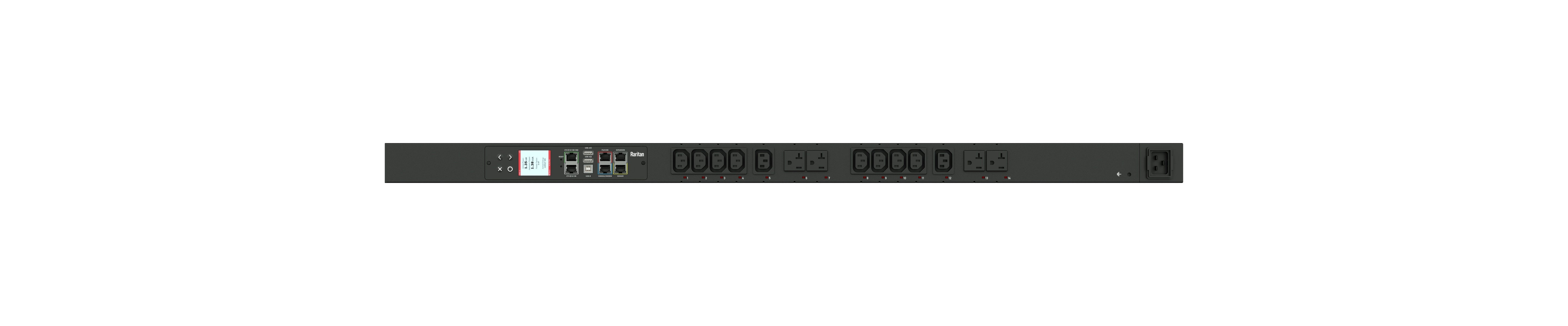 Raritan Px3-5334 Power Distribution Unit (Pdu) 14 Ac Outlet(S) 0U Black