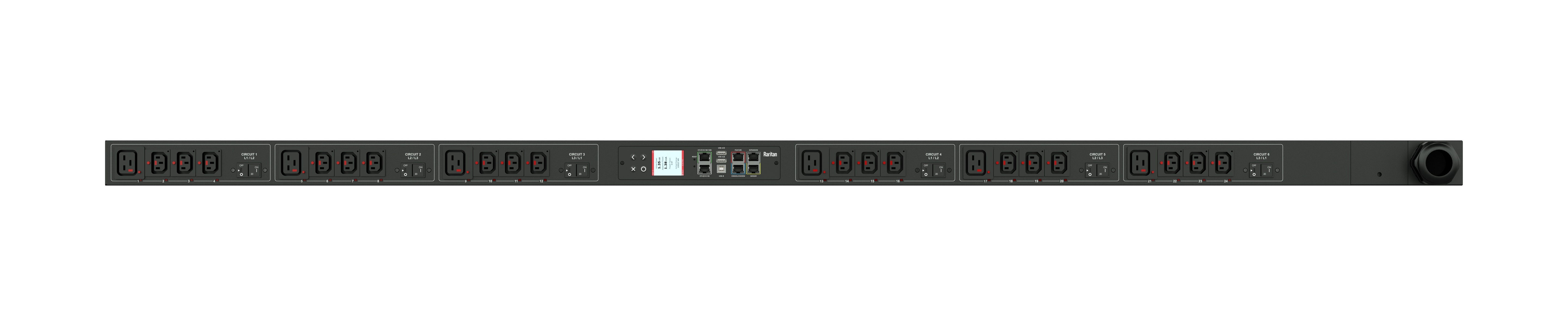 Raritan Px3-5529-E2V2 Power Distribution Unit (Pdu) 24 Ac Outlet(S) 0U Black