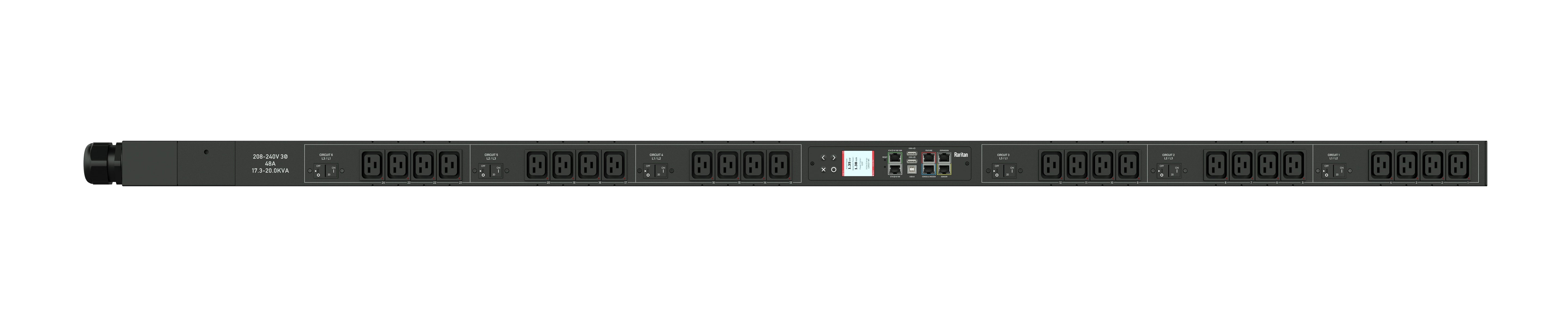 Raritan Px3-5695V-V2 Power Distribution Unit (Pdu) 24 Ac Outlet(S) 0U Black
