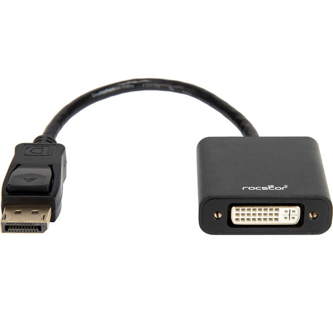 Rocstor Active DisplayPort® to DVI Adapter - 4K@30Hz - Resolutions up to 3840x2160 Y10A230-B1