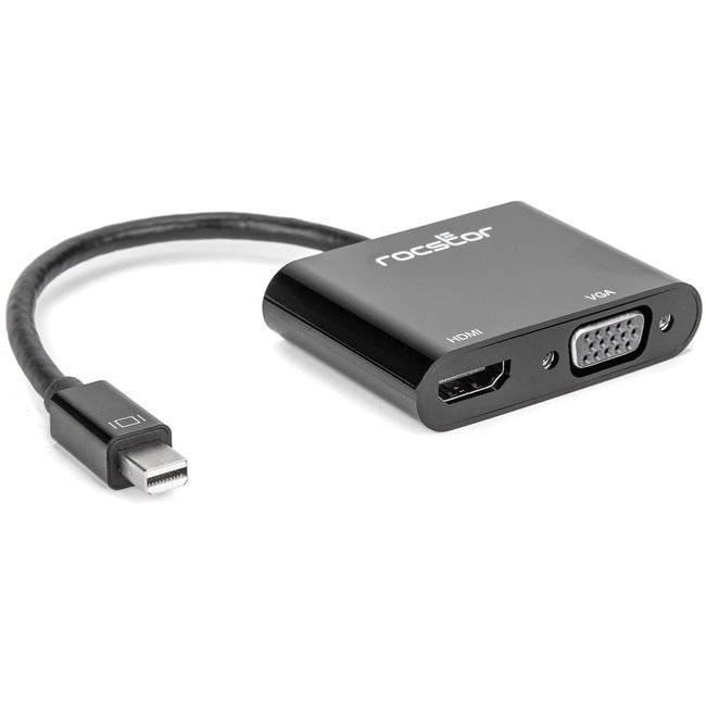 Rocstor Premium 2-In-1 Mini Displayport To Hdmi 4K 30Hz Or Vga Adapter Converter