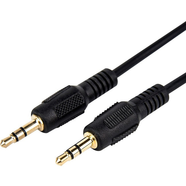 Rocstor Premium Slim 3.5mm Stereo Audio Cable 10 ft - M/M - Mini-phone Male Stereo Audio - Mini-phone Male Stereo Audio Male to Male- 2m - Black - For Smartphone, Mobile Phones, iPhone (with Headphone Jack), iPod AND MP3 PLAYER Y10C190-B1