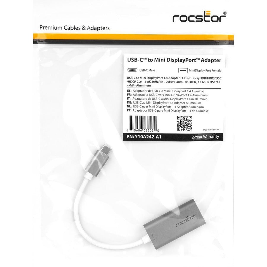 Rocstor USB-C to Mini DisplayPort Adapter Y10A242-A1
