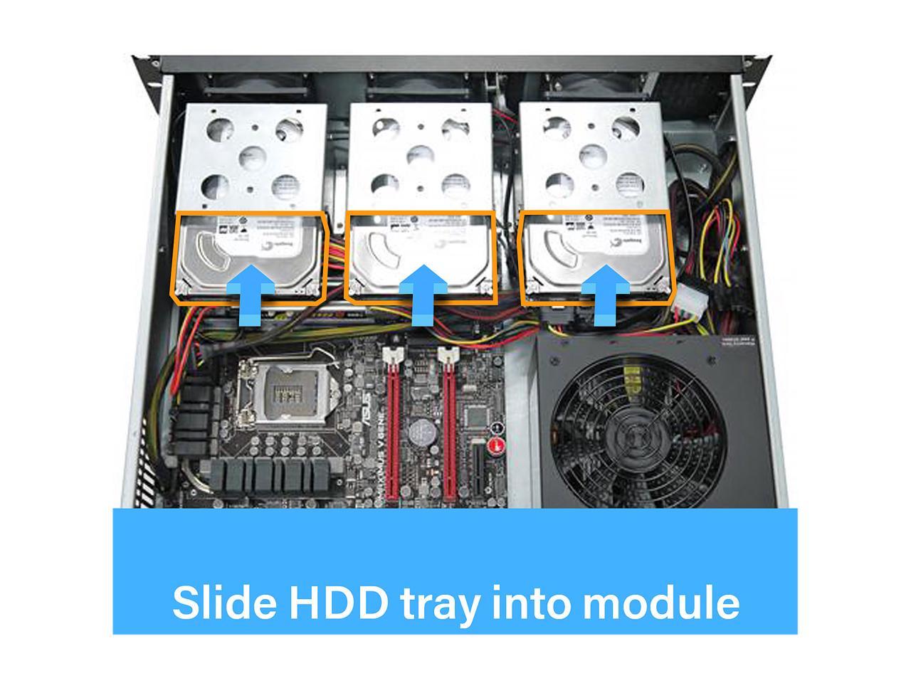 Rosewill 2U Rsv-Z2600U Rackmount Server Chassis | Carries Up To 12 3.5" Hdd | Includes 3 X 80Mm Fans