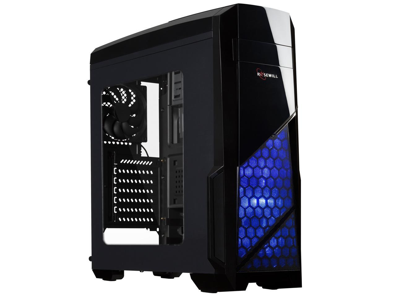 Rosewill Atx Mid Tower Gaming Computer Case, Supports Up To 400 Mm Long Vga Card Tyrfing