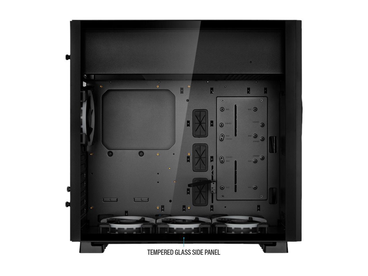 Rosewill Atx Mid Tower Gaming Pc Computer Case With Rgb Software Sync Dual Ring Rgb Led Fans