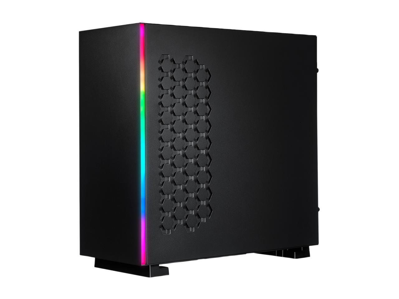 Rosewill Atx Mid Tower Gaming Pc Computer Case With Rgb Software Sync Dual Ring Rgb Led Fans